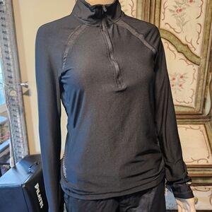 Hind Black Fitted Cycling Top M